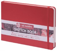 Hardback Talens 140g Landscape A5 Red