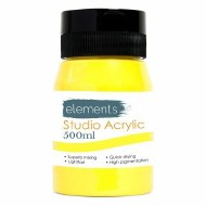 Elements Acrylic 500ml Lemon Yellow