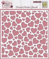 Mixed Media Stencil Pop Up Hea