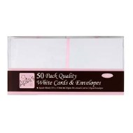 Card/Envelope 50pk Squ 135mm White