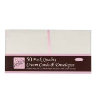 Card/Envelope 50pk Squ 135mm Cream