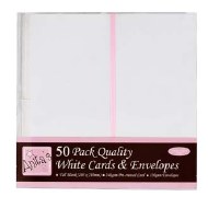 Card/Envelope 50pk Tall 105x210mm White
