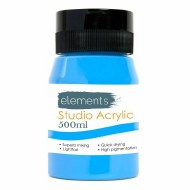 Elements Acrylic 500ml Cerulean Blue