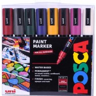 Posca Medium 2.5mm Heritage 8pk