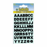 Stickers Alpha Black 9.5mm