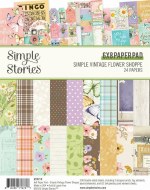 Simple Vintage Flower Shoppe 6x8 Inch Paper Pad