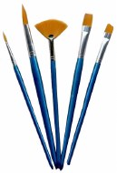 Synthetic Brush 2R,2F &Fan 5pk