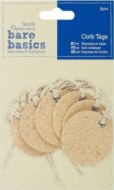 Bare Basics Cork Tags Circles