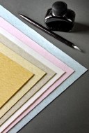 Calligraphy Card 70x50cm Blue 175gm