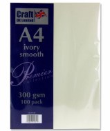 Card A4 300gm 100pk Smooth Ivory