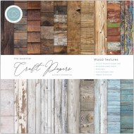 Craft Consortium Essential Craft Papers 12x12 Inch Paper Pad Wood Textures
