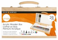 Simply Acrylic Wooden Box 26pk