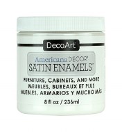 DecoArt Satin Enamel 236ml Pure White