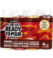 Decoart Multi Surface Pouring 118ml Sunkissed Kit 4pk