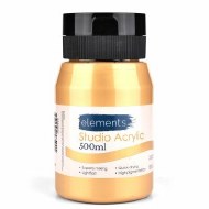 Elements Acrylic 500ml Gold