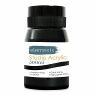 Elements Acrylic 500ml Mars Black