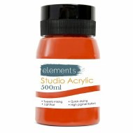 Elements Acrylic 500ml Burnt Sienna