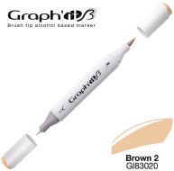 Graph'it Brush Marker 3020 Brown 2