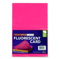 Flash Card Neon 6x4" 50pk