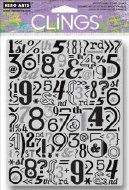 Hero Arts Cling Stamp Number Pattern