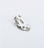 Earring Clip 12mm Platinum 4pk