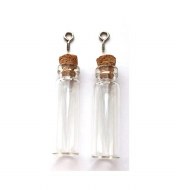 Mini Glass bottles 40mm 2pk
