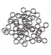 Jump Rings 6mm 50pk Anthracite