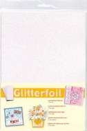 GlitterFoil White Self Adhesive A4 5pk