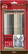 Polycolor Koh-I-Noor Pencil Greys 12pk
