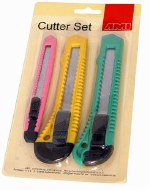 Knife Snap-Off Asst Size 3pk