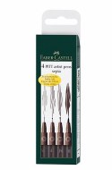 Pitt Artist Pens 4pk Sepia