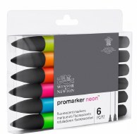 ProMarker Set 6pk Neon Tone