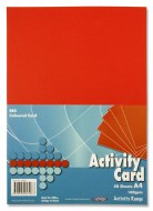 A4 Card 160gm Red 50pk