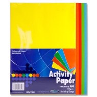 A4 Coloured Paper 100 Pack Assorted