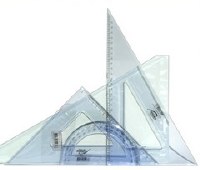 Set Square&Protractor Set 3pk
