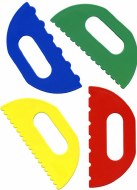 Paint Scrapers Patterned 4pk