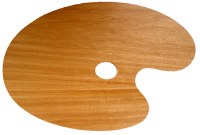 Palette Wood 5mm Oval 20x30cm