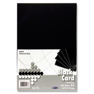 A3 Card 160gm Black 20pk