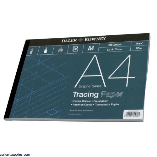 Tracing Pad A4 90gm Daler 50 Sheet