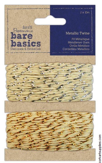 Twine Metallic Papermania 2 X 10M Twine Metallic Papermania 2 X 10M