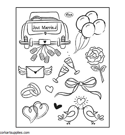 Clear Stamp A5 Viva Just Married