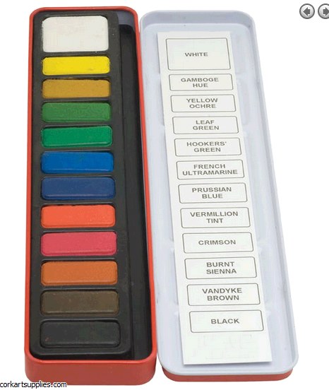 Watercolour 12pk Tin Z1000
