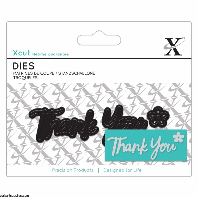 XCut Mini Sentiment Die (3pcs) Thank You XCut Mini Sentiment Die (3pcs) Thank You