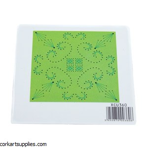 Perforator Stencil Scroll Diamonds