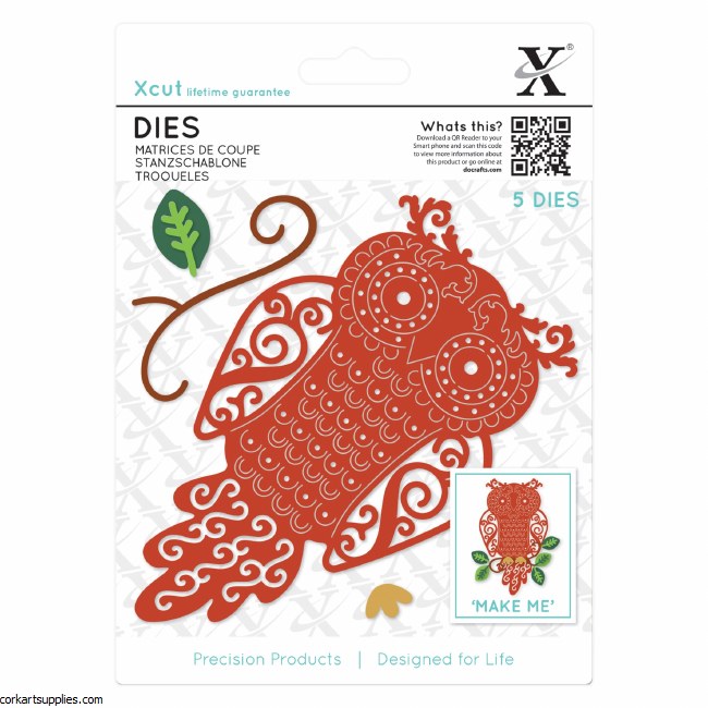XCut Dies (5pcs) Filigree Owl