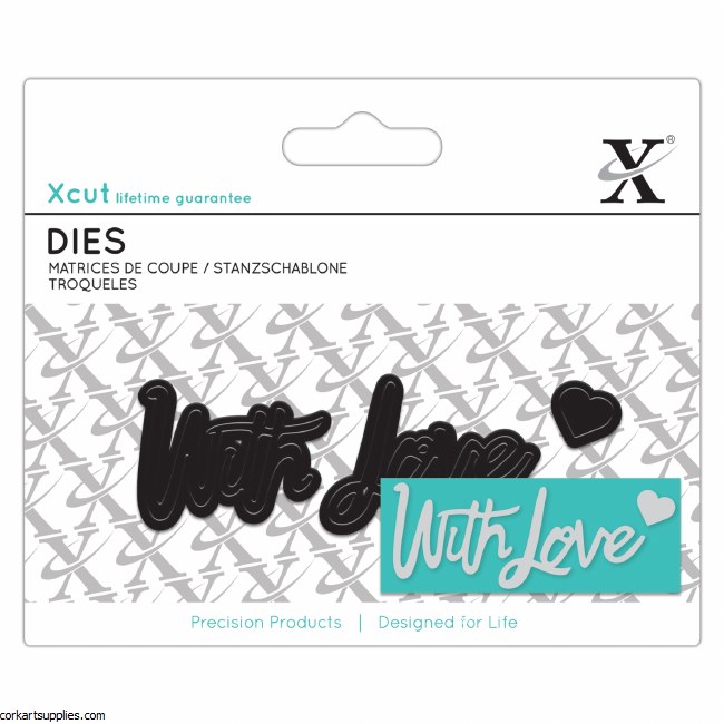 XCut Mini Sentiment Die (3pcs) With Love