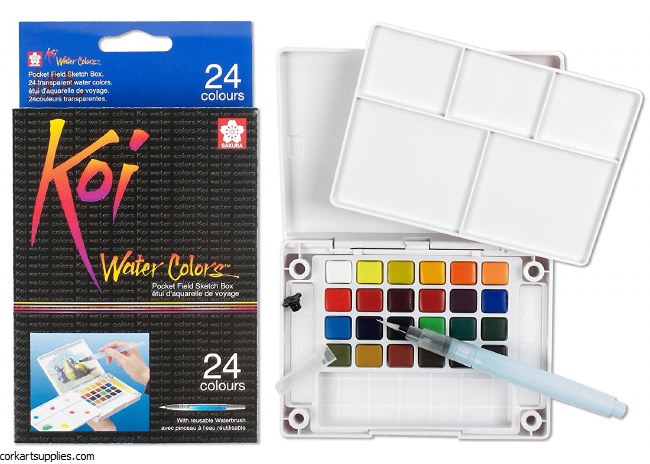 Koi Water Colours 24pk Koi Water Colours 24pk