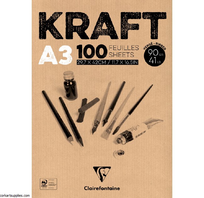 Kraft Brown 90g 100sh A3