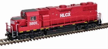 HO TRAINMAN GP38-2 GOLD HLCX #