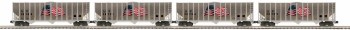 UP 4 CAR COKE HOPPER SET